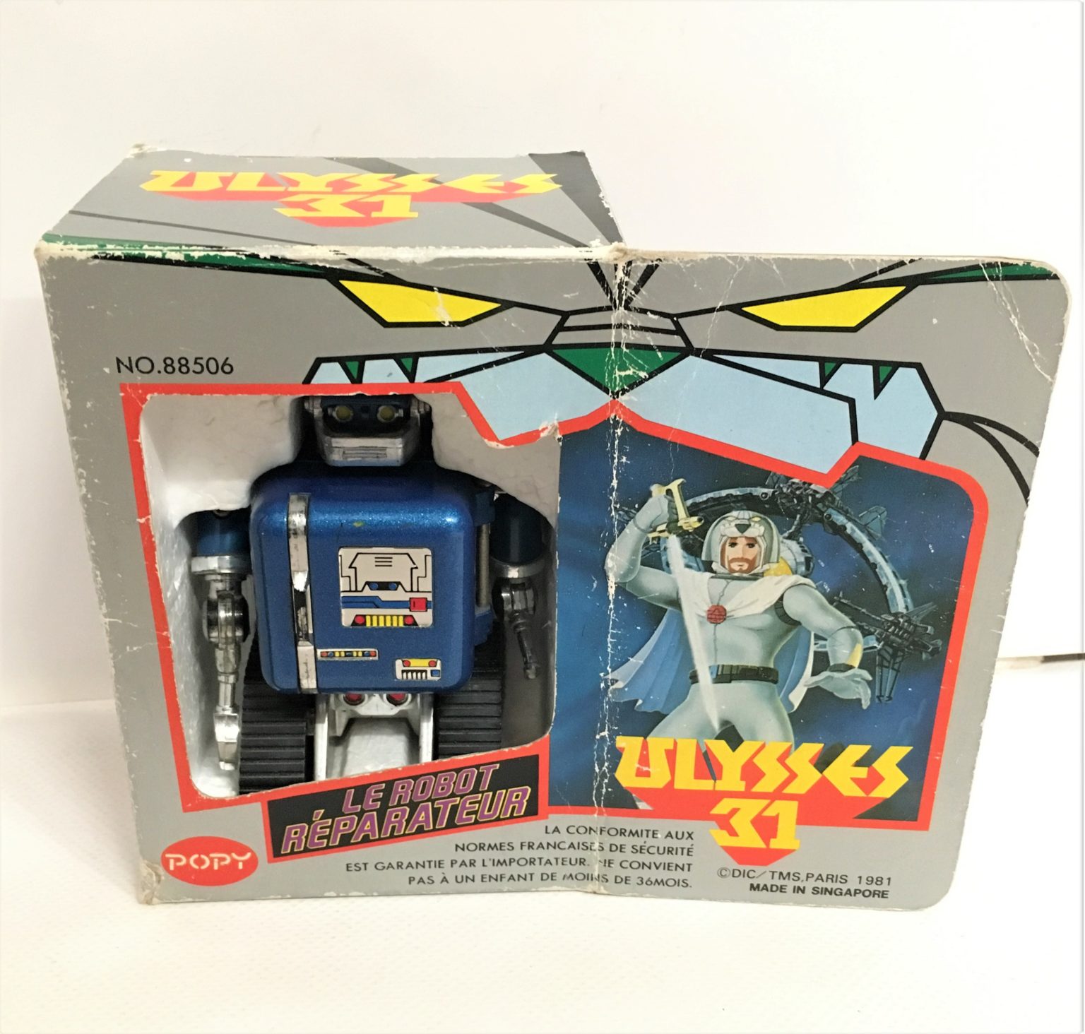 Figurine Robot Pompier Ulysse 31 - Popy 1982 (Occasion, Japon)