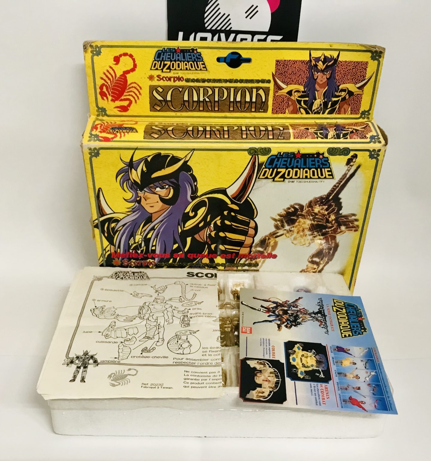 CHEVALIER DU ZODIAQUE Saint Seiya, BANDAI 1987 chevalier OR SCORPION 100%Complet EUR 40,66 - FR